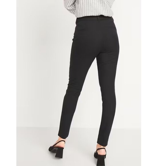 Old Navy High-Waisted Pixie Skinny Pants in Black (8 Petite) NWT! - Picture 2 of 11